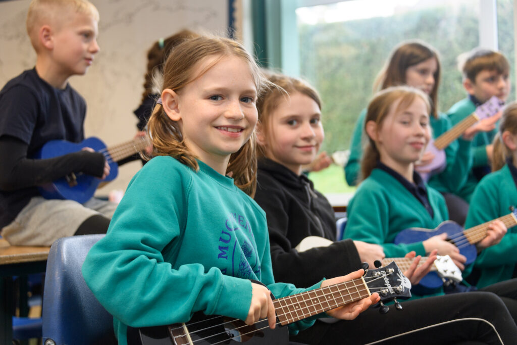 Children at Much Wenlock Primary School